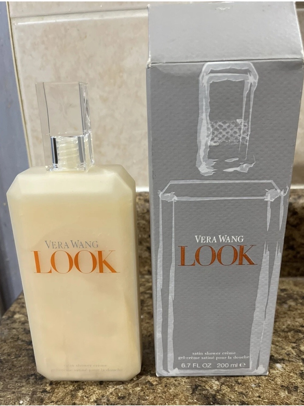 Vera Wang LOOK Satin Shower Crème - Cream Bottle